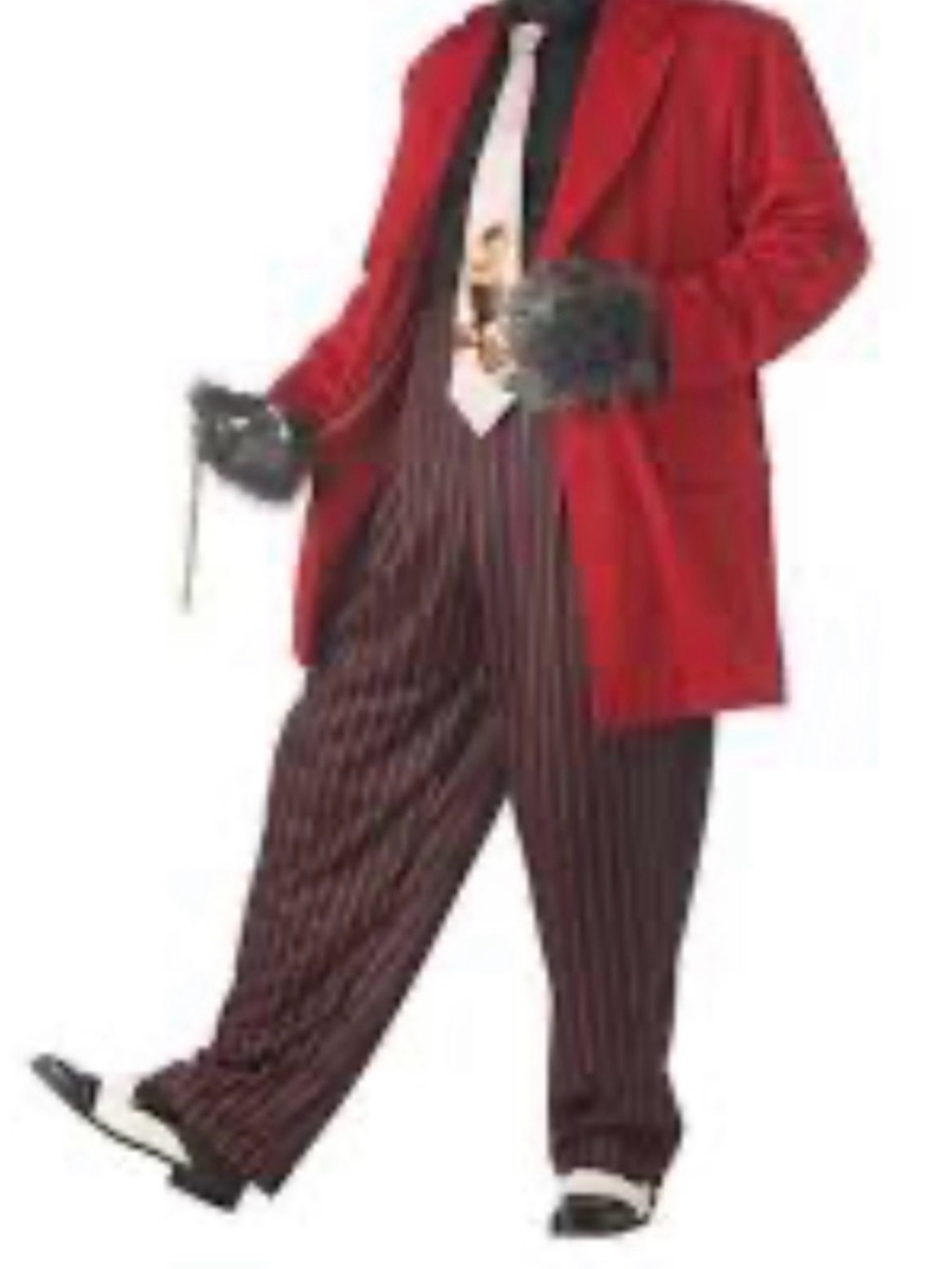 Mr. WOLF - COSTUME  Red Gangster Jacket, Pants Set and hand